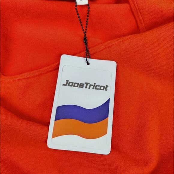 JoosTricot Long Sleeve Scoop Neck Top Sweater in Ferrari Orange Medium NWT - Picture 7 of 11